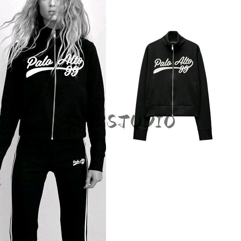 Spring New Women's Clothing French Embroidery Preppy Style Sports Stand Collar Long Sleeves Jacket Outwear 5584327