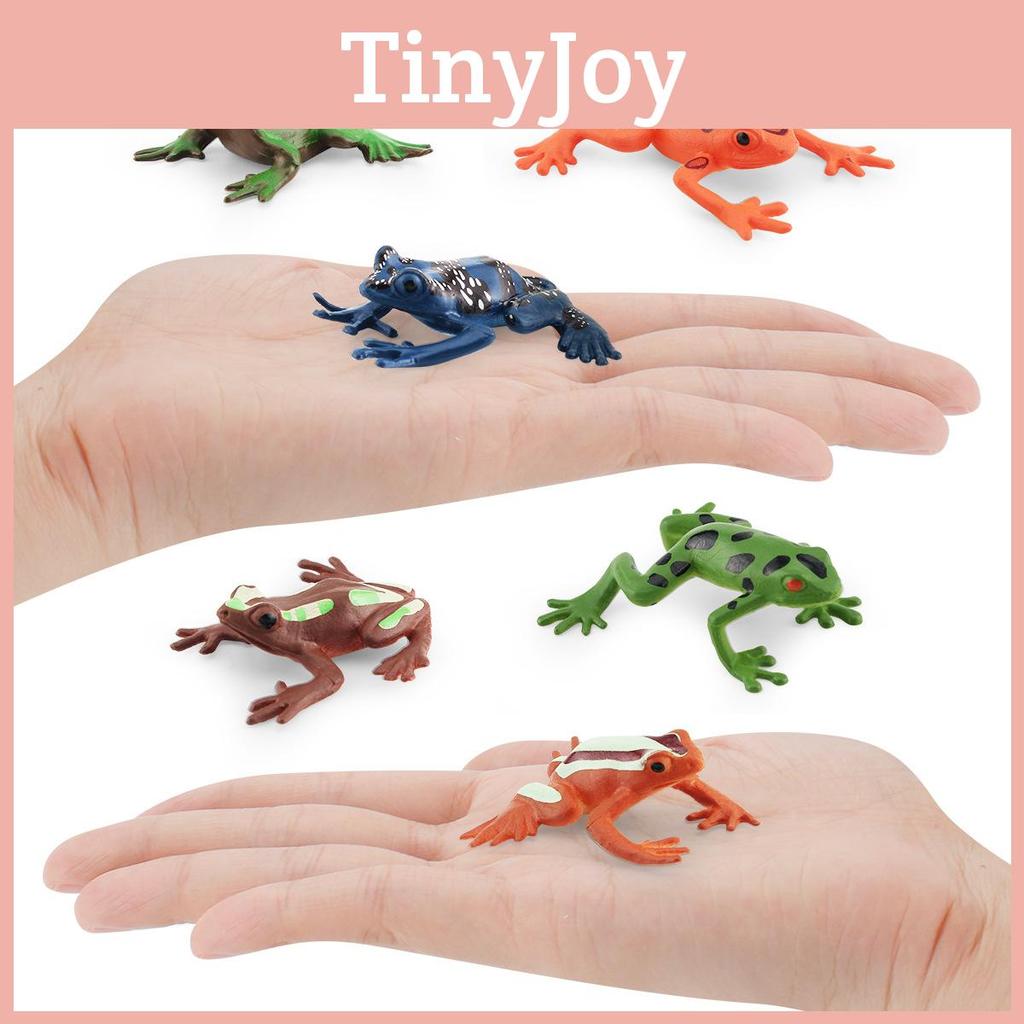 Miniature Frog Animal Model Pvc Desktop Decor For Kids Learning And Collecting