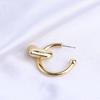 Gold Silver Color Piercing Love Heart Women Stud Earrings Drop Earring Heart Earrings Ear Hoop