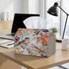 2D Flat, 1pc Art Natural Decoration - Bird and Floral Art Design, Tissue Holder, Perfect for Kitchen, Living Room, Bedroom, and Car Tissue Holders, Hi