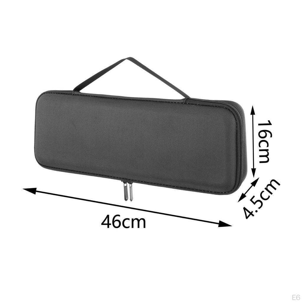 Handheld Keyboard Storage Bag High Hardness Simple Inner Foam Water Resistant Carrying Case for