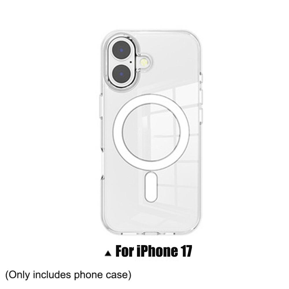 

Shockproof Magnetic Case Transparent Phone Case for iPhone 17/Air/Pro/ProMax Device Cover For iPhone 17