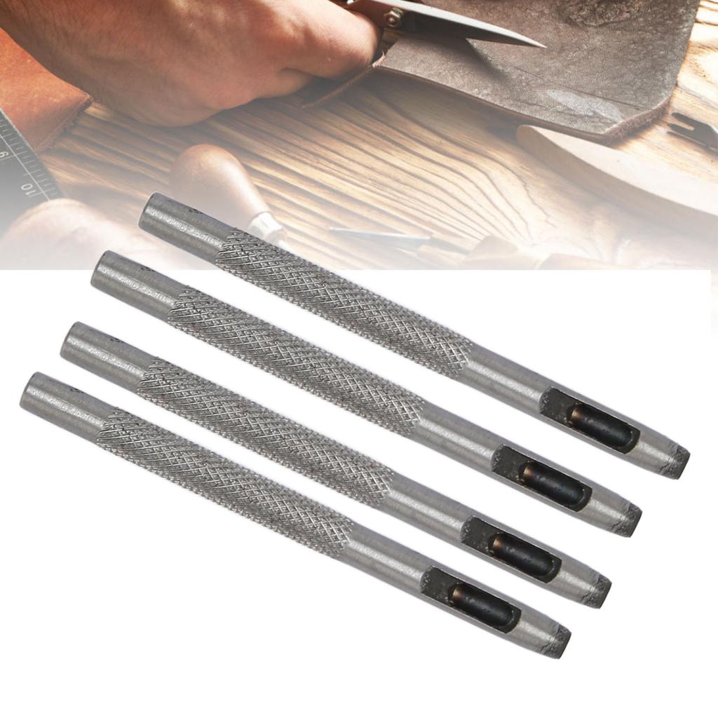 20pcs Leather Hole Punch Professional Carbon Steel Leather Hollow Punch Tool for Leather Gasket Belt Fabric Paper Plastic