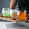 250ml Creative Cute Bear Double-layer Coffee Mug Double Glass Animal Milk Glass Lady Cute Cat Duck DogChristmas Gift Bar Tool