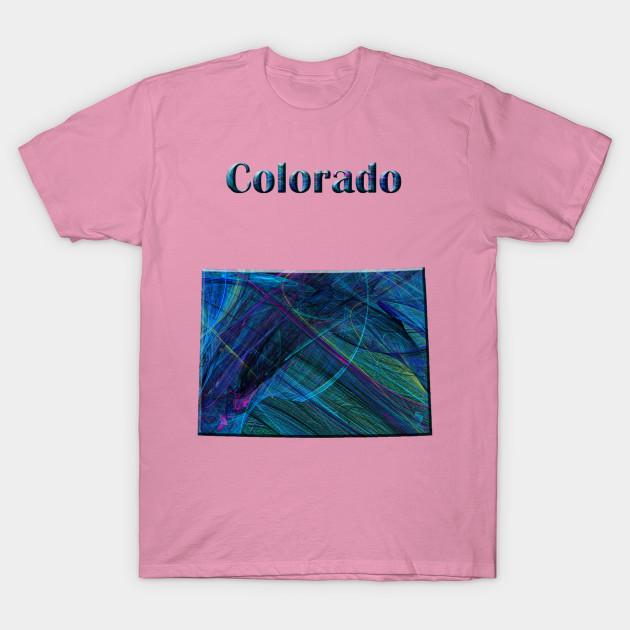 T Shirt Women Colorado Map Harajuku Print Kawaii Tshirt Summer Short Sleeve Female T-Shirt Top Tee