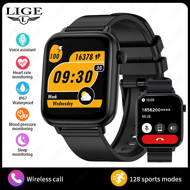 

New Smart Watch For Men Women Gift Full Touch Screen Sports Fitness Watches Bluetooth Call Digital Smartwatch Wristwatch