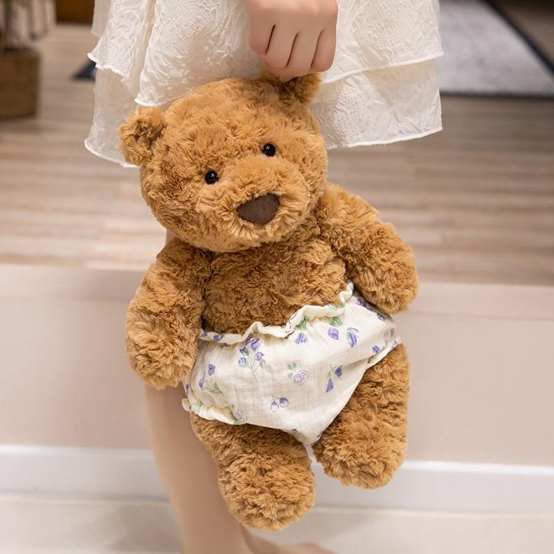Adorable Barcelona Bear Plush Toy Cute Teddy Bear Pillow For Girls Birthday Gift