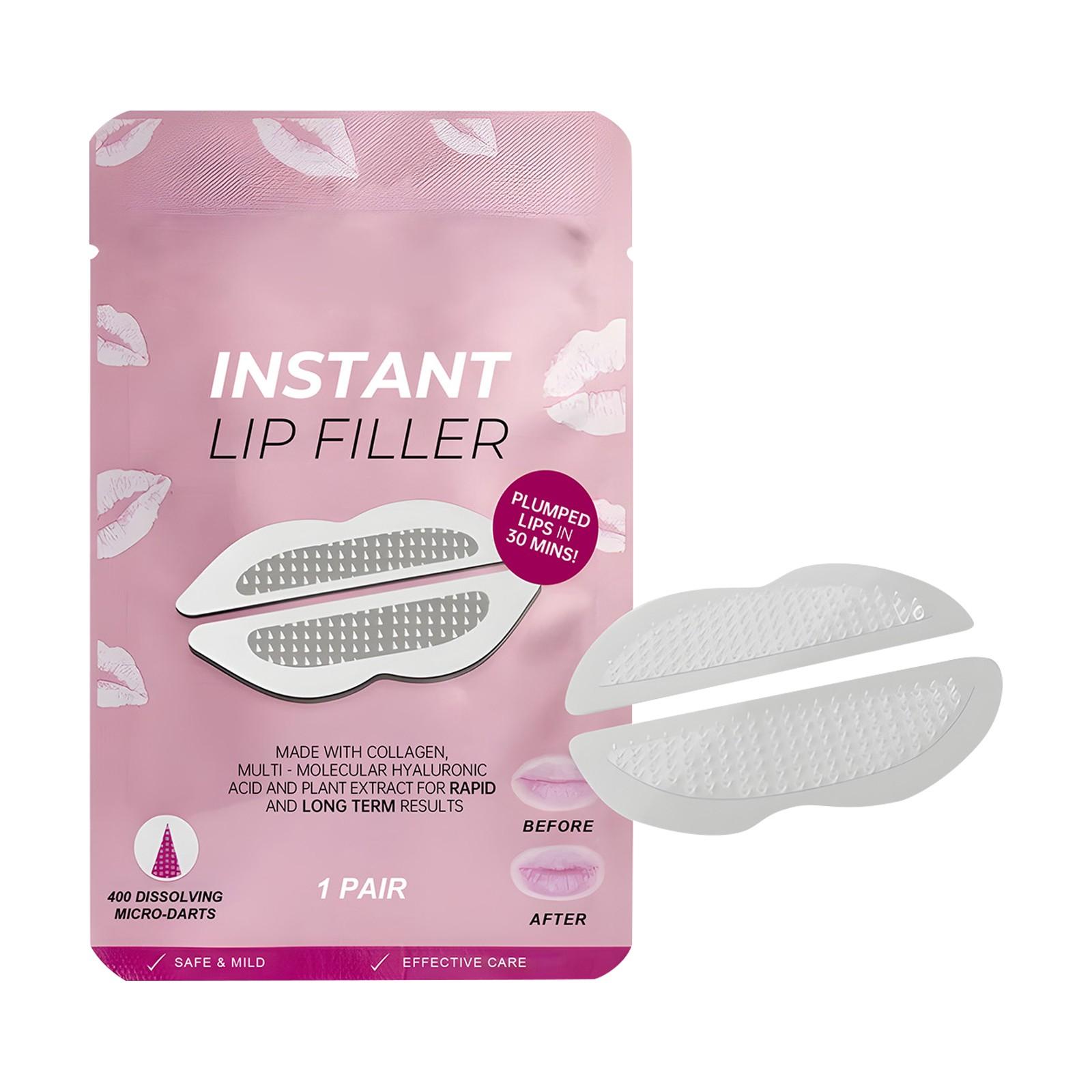 

Патч для мгновенного ухода за губами, Увлажняющая маска для губ, Отшелушивающий желеобразный патч для губ, Патч с микроиглами, Успокаивающий патч-маска для губ(1 пара) розовый