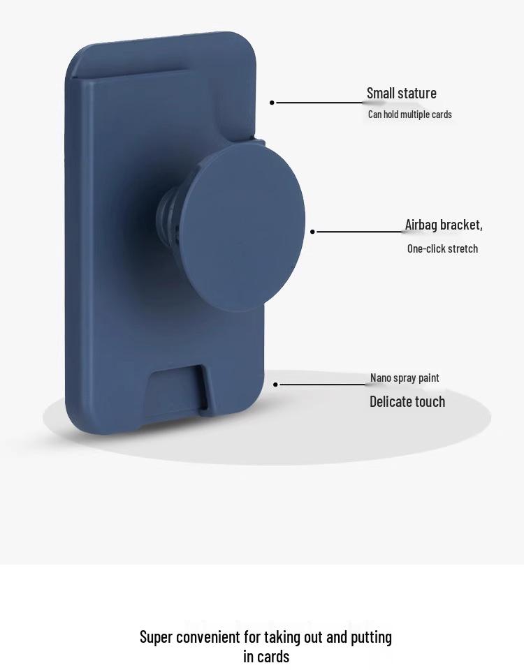 Magsafe Magnetic Card Holder & Stand: Multi-functional, Strong Magnet, Convenient Airbag Design