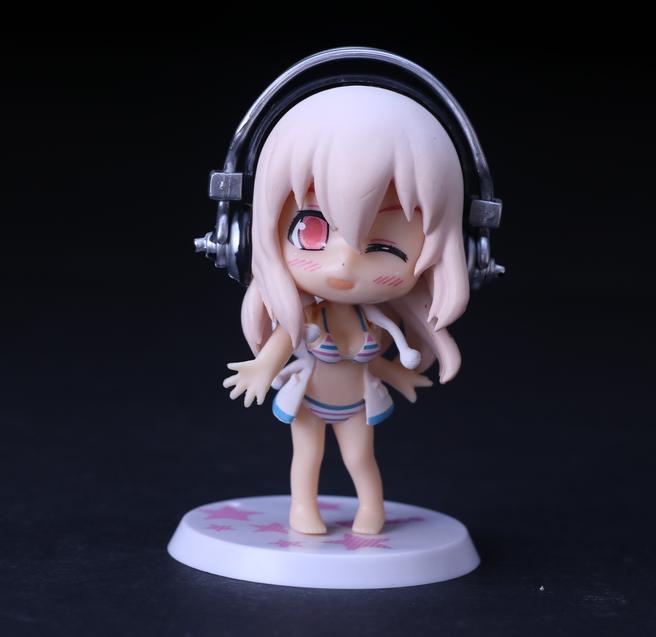 10CM Anime SUPER SONICO Figure Five Models Stand Animation Model Toys Gifts Collection Decoration Ornaments PVC