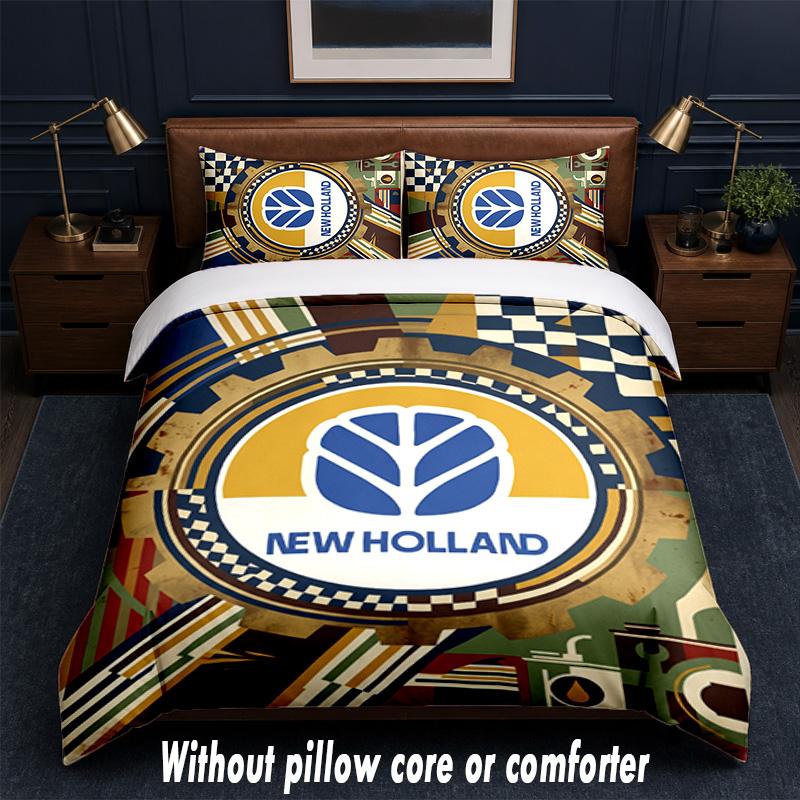 New Holland Design Bed Bedding Set 1 Duvet Cover + 2 Pillowcases Soft Breathable Household Bed Linens