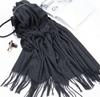 Scarf Women's Winter High-end Cashmere Scarf Versatile Women's Shawl Korean Autumn and Winter Solid Color Scarf