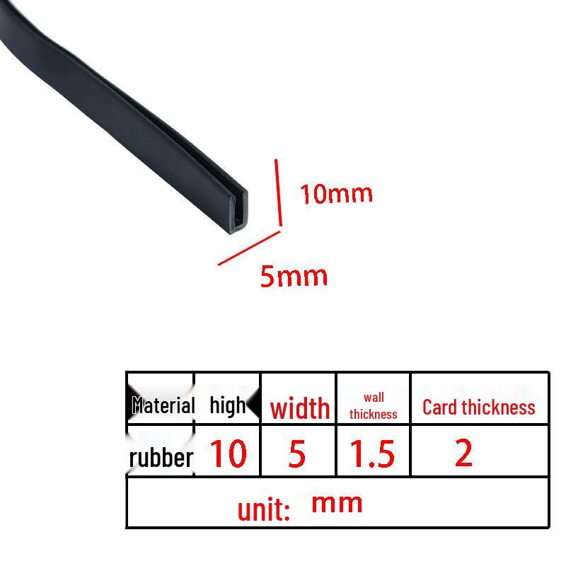 U-Shaped Rubber Anti-Collision & Edge Sealing Strip