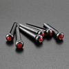 6 Pcs Acoustic Guitar Bridge Pins with Abalone Dot Guitar Replacement Part Various Style Bridge Pins Use for Folk Guitar