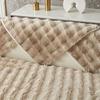 Kaninchen Plüsch Sofa Kissen Winter Gepolstertes Plüsch Kissen Rutschfeste Leder Sofa Abdeckung Abdeckung Tuch Handtuch
