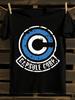 Capsule Corp Unisex Black T-Shirt Mens Tshirt Womens Tshirts with Letters Print Short Sleeves T-Shirt Casual Street Tee Shirt Top