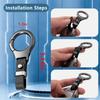 for Nissan Heavy Key Fob Cover with Keychain Zinc Alloy Metal Key Fob Case Compatible with Altima Armada Maxima Murano Sentra Rogue Pathfinder (Round