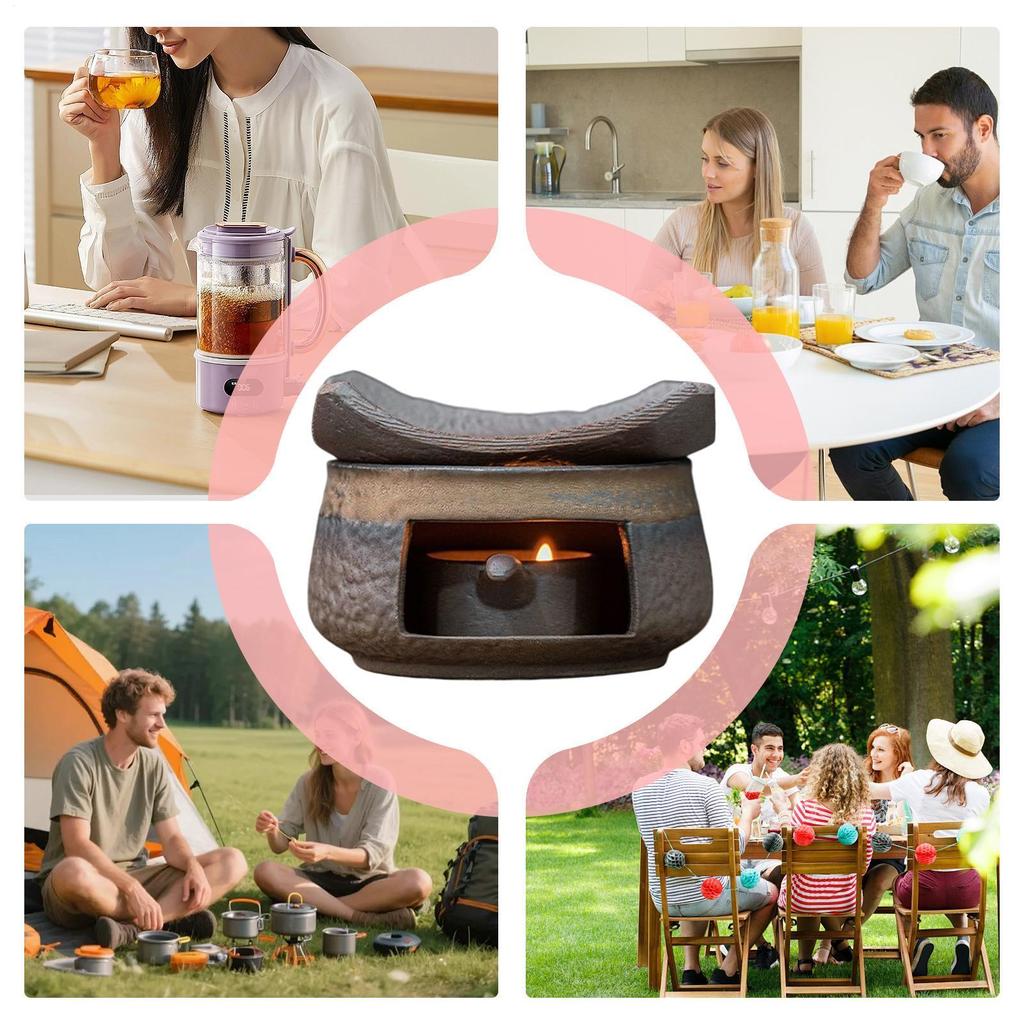 Ceramic Aromatherapy Stove Decorative Multifunctional Teapot Warmer Fragrance Diffuser Zen Incense Wax Burner Kit For Yoga Room