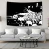 155. 90X150CM Dunkle Metal Band Marduks Wandteppich Hängende Kunst Gedruckt Schwarz Gold Band Fahnen Banner Bar Cafe Hotel Dekor Y240816