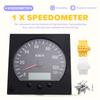 NEW-Universal 140Mm Diameter Truck Speedometer Odometer 0-125Km/H 9-36V Battery Powered With Backlight