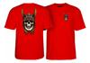 Chemise Unisexe Coton Oversize Grande Taille De Skate Powell Peralta Anderson Crâne Rouge Pour Hom