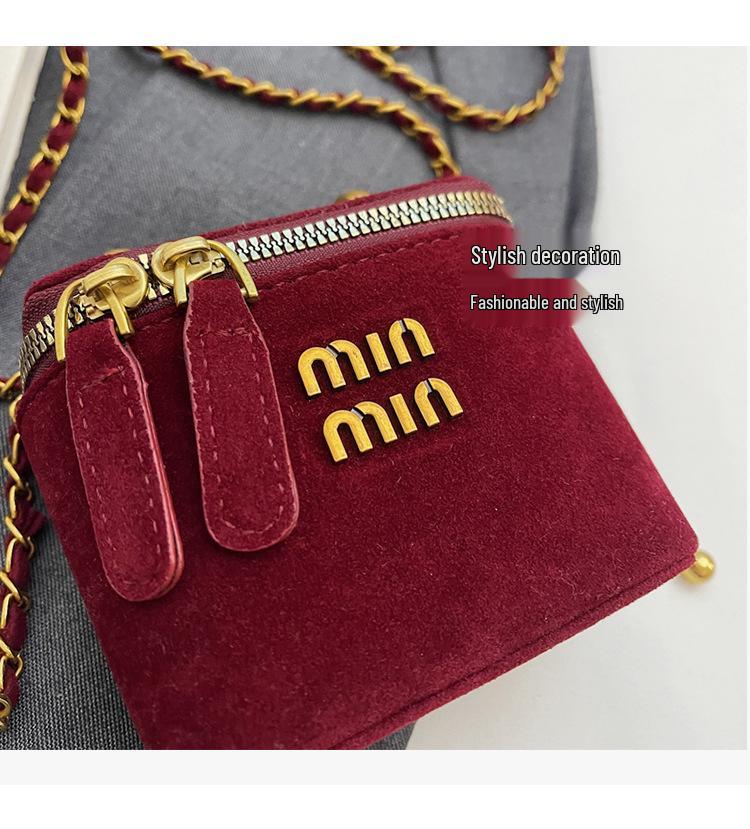 Winter 2024 Retro Frosted Mini Box Bag - Trendy Crossbody Coin Purse