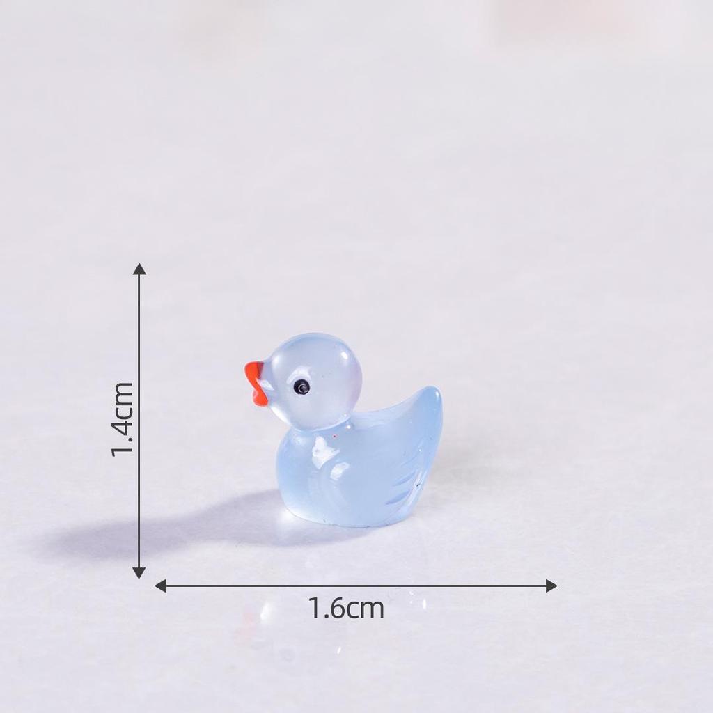 Pryskyřičná svítící kachna DIY komponenty pro šperky a vlasové doplňky