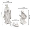 Resin Handicrafts Simulated Human Figure Sculpture Family of Three Christmas Birth of Jesus Decorative Figurines Home Decoration