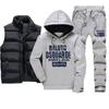 Men's Tracksuits Casual Set 3 Pieces Warm Vest Sweatpants Hoodie Letter Printed Plus Size 5XL Mens Joggers Set Sweat Suits