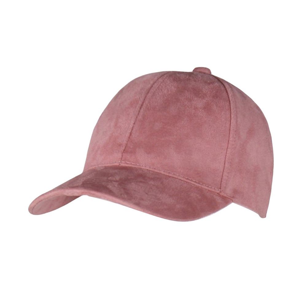 Hip Hop Suede Baseball Hats Adjustable Breathable Sunscreen Hat Sun Protection Solid Retro Trucker Hat Casual Wear розовый