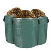 HAPPY-3 x 272L Sac de Jardin Sac de Déchets de Jardin en PE Solide - Autoportante et Pliable - Réutilisable