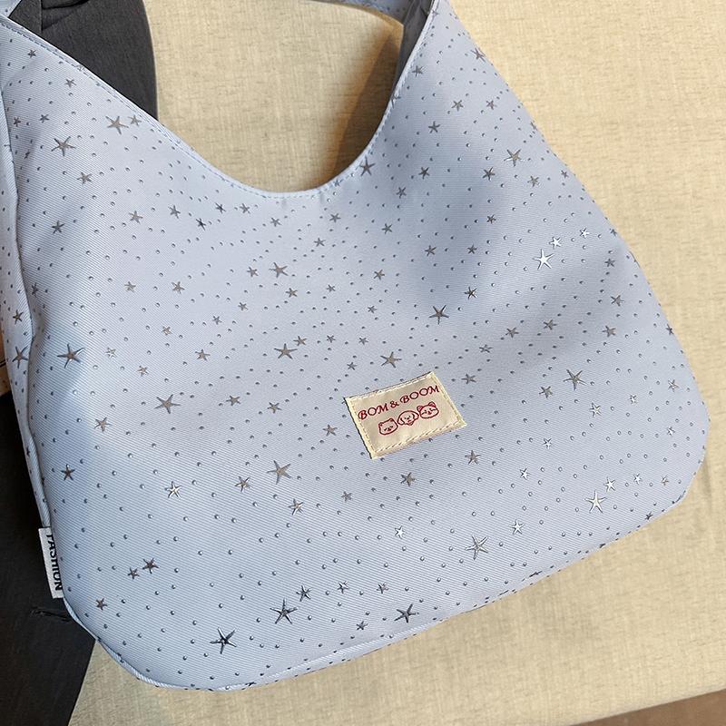 Gepunktete Schultertasche mit großem Fassungsvermögen, Damen-Arbeitstasche