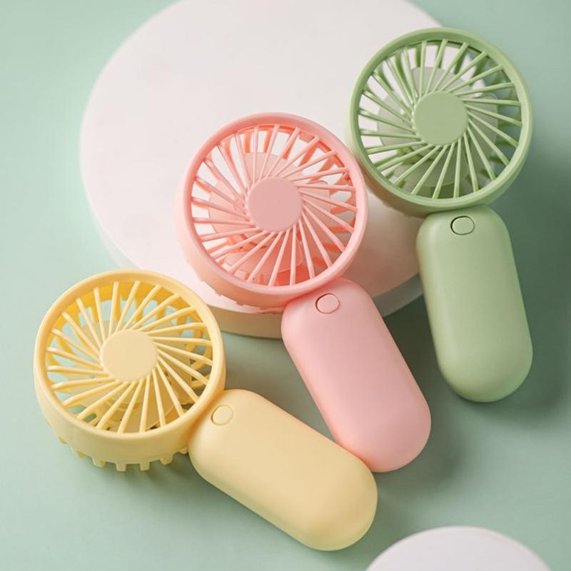 AM4 Battery Operated Powerful Handheld Fan Portable Small Lightweight Makeup Fan for Girl Women Indoor Outdoor