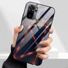 Tempered Glass Phone Cases for Xiaomi Redmi Note 10 11 Pro 10T 10s 11s Note11 11Pro Cover Hard PC Back Coque Note10 10 s 10Pro