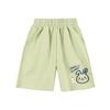 Girls' High-Waisted Summer Shorts - Breathable, Casual, Printed, Loose Mid-Length Pants