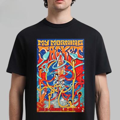 Póster de My Morning Jacket para el Espectáculo en Kansas City Missouri En Uptown Theater el 21 de abril de 2025 Obra de Arte Mother Earth Camiseta Unisex