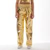 Men Pants Soft Breathable Comfortable Solid Color Elastic Waist Loose Fit Shiny Fashionable Pants Long Trousers