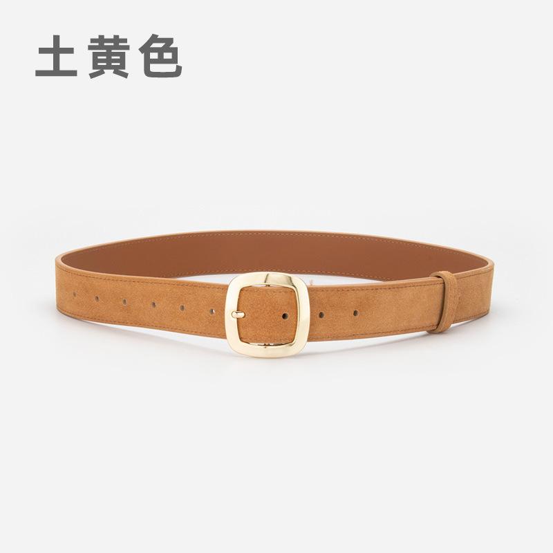 Vintage Damen Gürtel Leder Matt Wildleder Dekoration Mit Rock Jeans Gürtel Damen