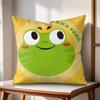INS Cute Animals Cushion Cover Natural Linen Organic Fabric DoubleSided Printing Couch Pillow Covers Home Decor