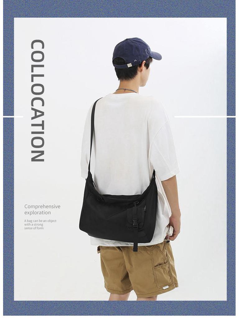 Trendy Japanese Sporty Style Women's Casual Crossbody Bag: Large Capacity Functional Workwear & Commuting Shoulder Messenger Bag