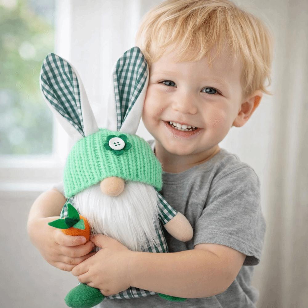 Easter Decor Faceless Couple Doll Plush Material Easter Bunny Ear Desktop Decor