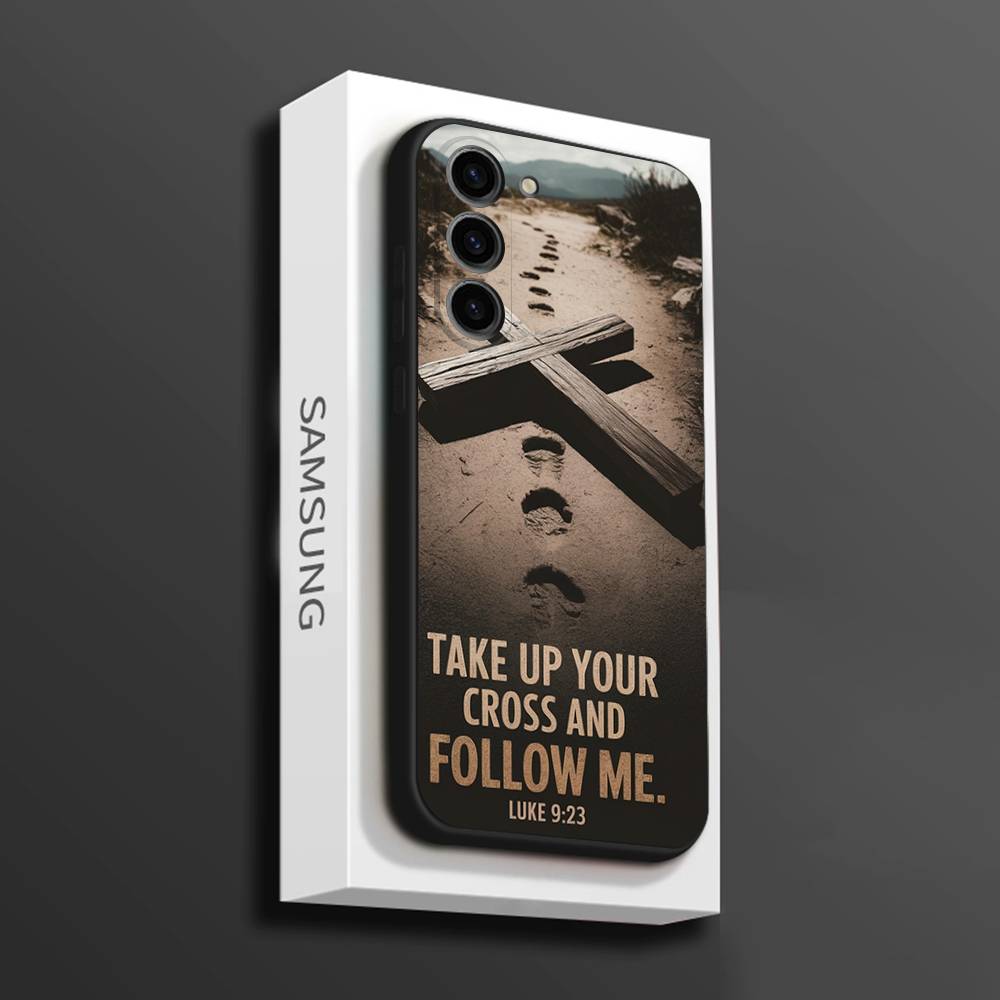 

Jesus Bible Verse Christian Phone Case For Samsung Galaxy A 73,72,51,53,52,71,22,5G,Note,J7,8,9 Soft Black Cover SamsungA134G