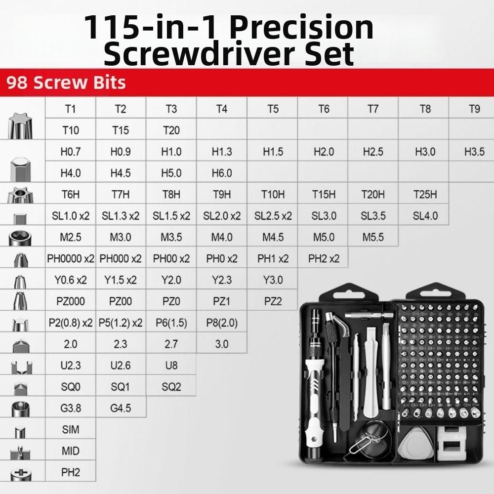 Precision Repair Tool Kit Corrosion Resistant Magnetic Screwdriver Set  Household Repair