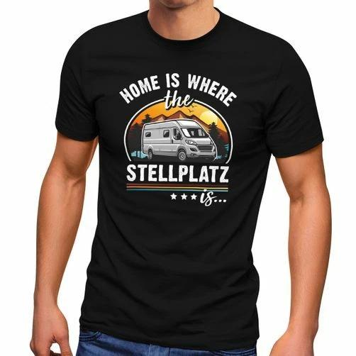 Camping Home is where the pitch is gifts for campers Mens T-Shirt- 4XL