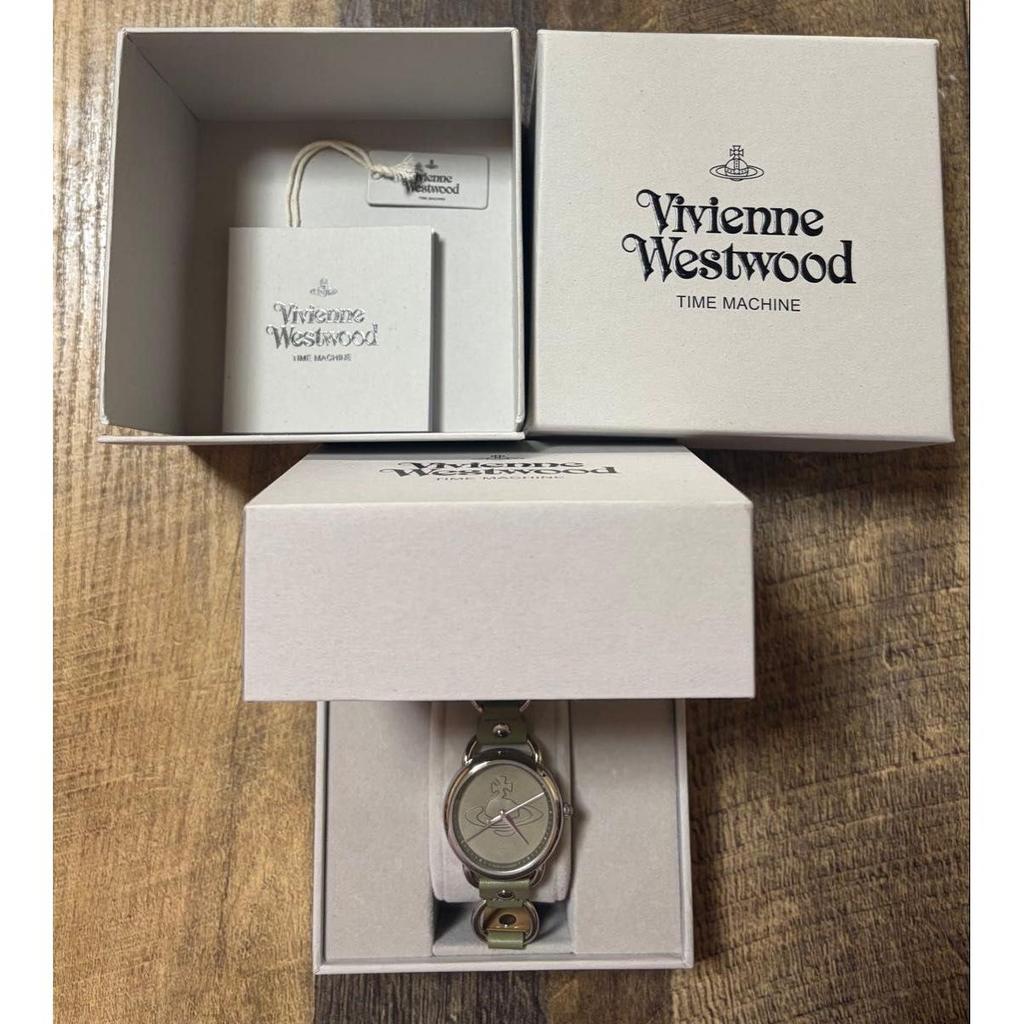 Used Vivienne Westwood watch silver x khaki
