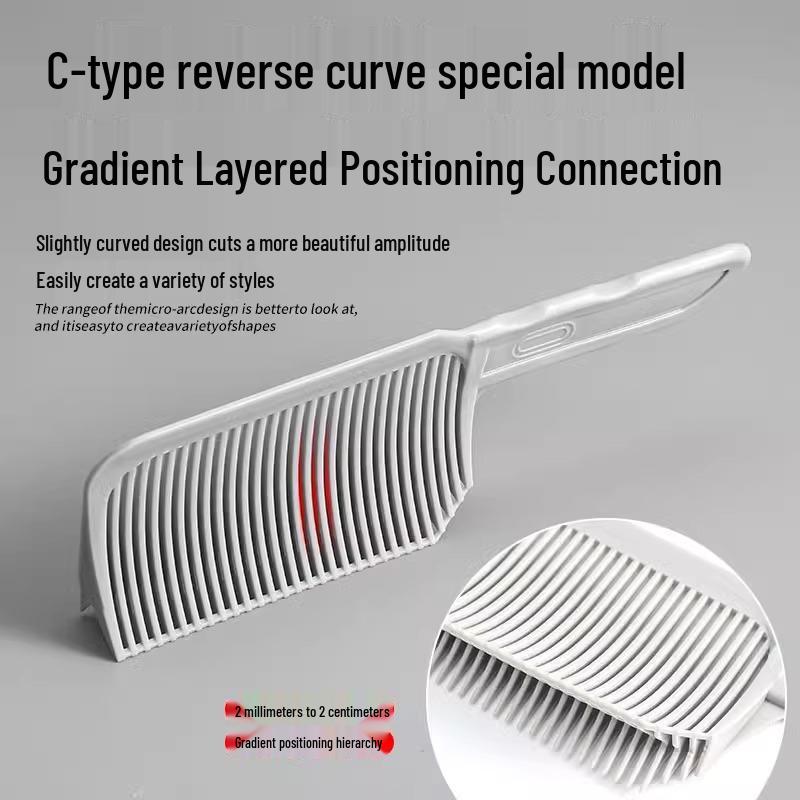 Men's Flat Top Clipper Comb: Hairdresser Essential for Gradient and Self-Haircut Positioning