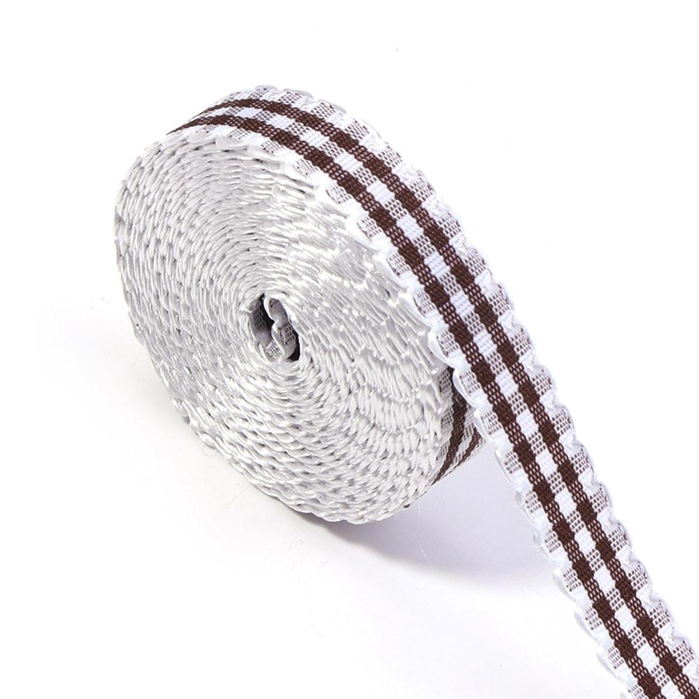5Yards Wavy Lace Checkered Ribbon Colorful Plaid Satin Ribbon For Flower Gift Packaging DIY Clothing Accessories Home Decoration