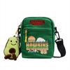 Stranger Things Canvas atmungsaktive kleine quadratische Tasche mit diagonalem Muster