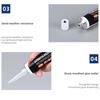 50/100ml  Automotive Gasket Sealant Car Engine Black High Temperature Resistance Sealant Car Engine Black Silicone-free Sealant