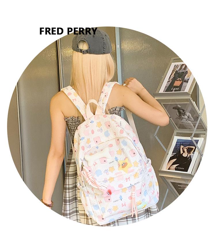 Korean Cute Cartoon Schoolbag for Teens - Large Capacity Backpack for Girls